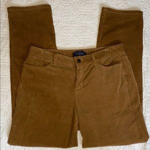 Talbots Brown Straight Leg Corduroy Pants